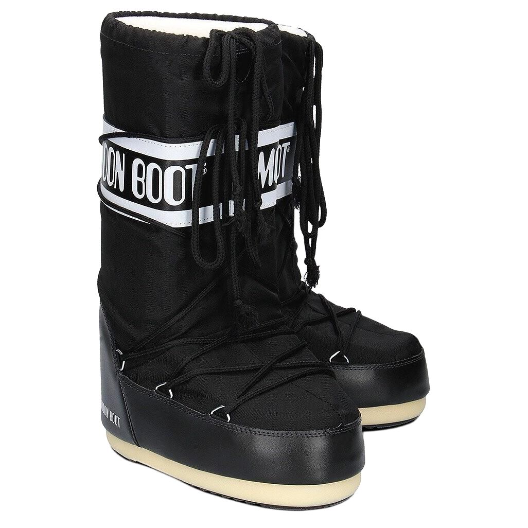 Moon Boot Icon Logo Printed Lace Up Boots