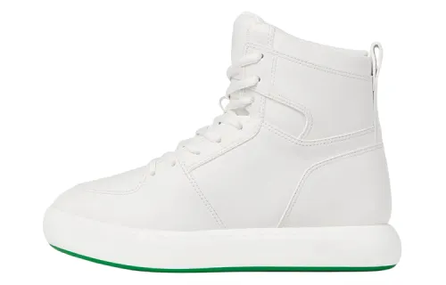 Bottega Veneta Stylish Pillow Skateboarding High Top White