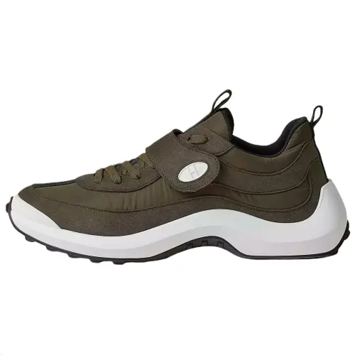 HERMES Loop Low top Casual Shoes 4cm Men's Green
