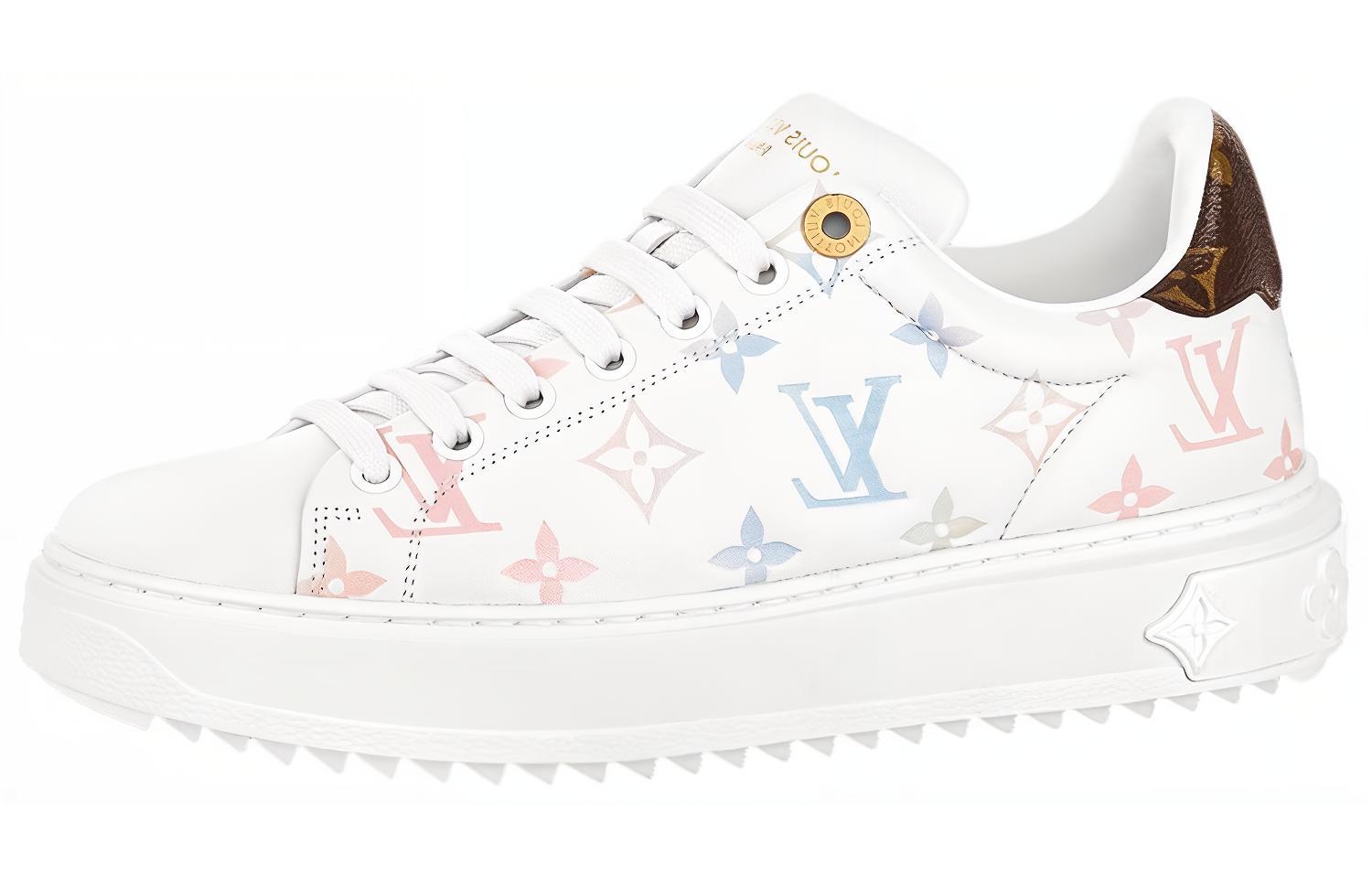 LOUIS VUITTON Time Out Sneakers 'White With Dreamy Monogram' Women's