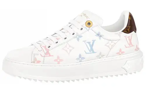 LOUIS VUITTON Time Out Sneakers 'White With Dreamy Monogram' Women's