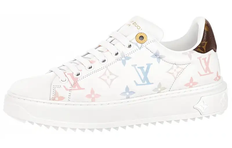 LOUIS VUITTON Time Out Sneakers 'White With Dreamy Monogram' Women's