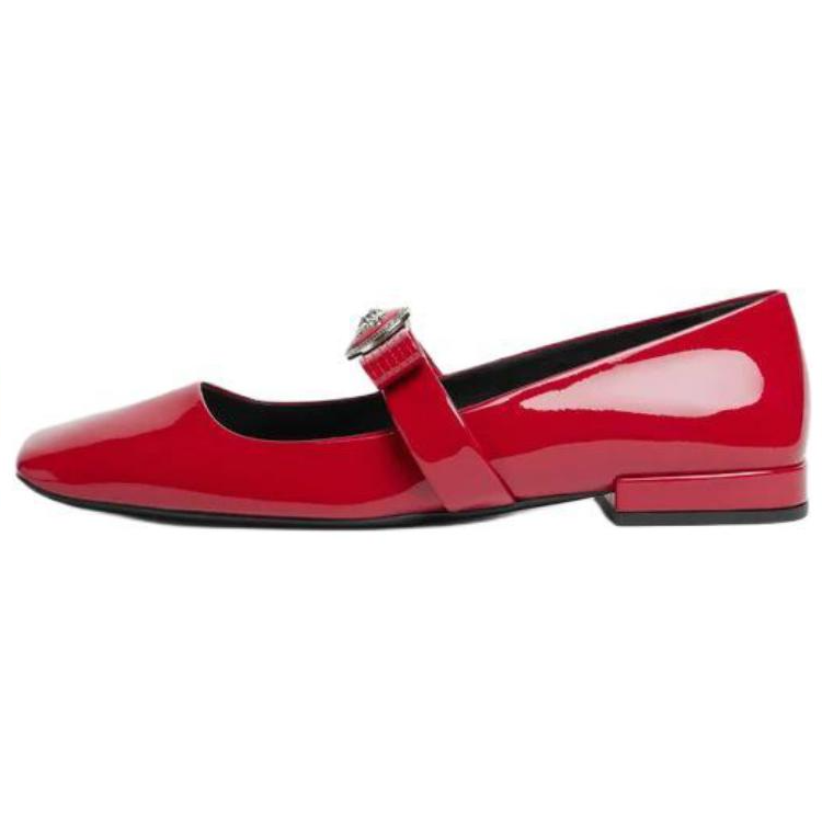 Женские лоферы Versace Gianni Ribbon (красные)
