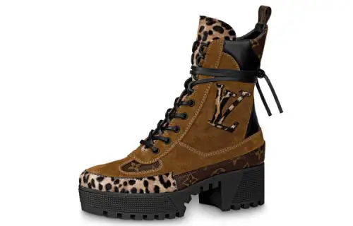 LOUIS VUITTON Laureate Boots 'Brown Yellow' Women's