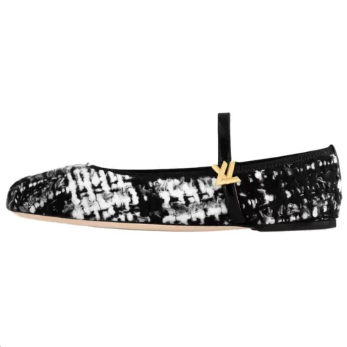 LOUIS VUITTON Romy 2025 Spring Women's Apparel Collection Flat Mary Jane Shoes Women's Black