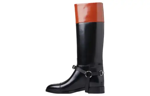 Gucci Wmns Knee-High Boot 'Harness - Black' Women's
