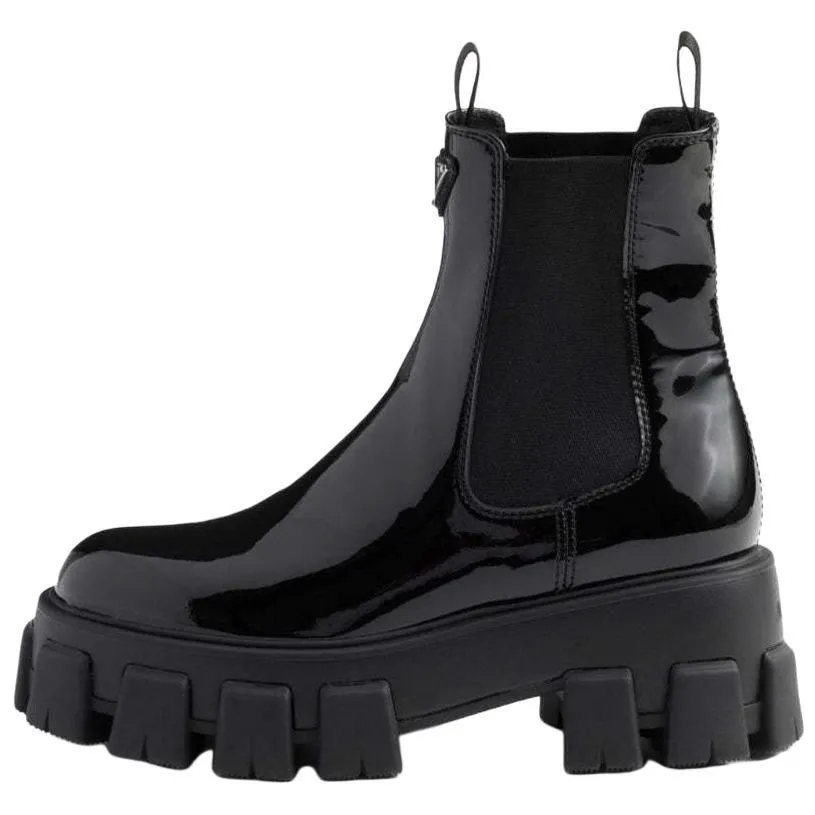 PRADA Monolith Chelsea Boots 5.5cm Women's Black