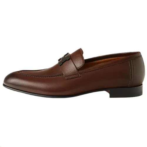 HERMES PARIS Casual Shoes 2cm Men's Brown
