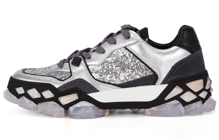 Jimmy Choo Diamond X Trainer/F Low top Casual Shoes Women's Silver