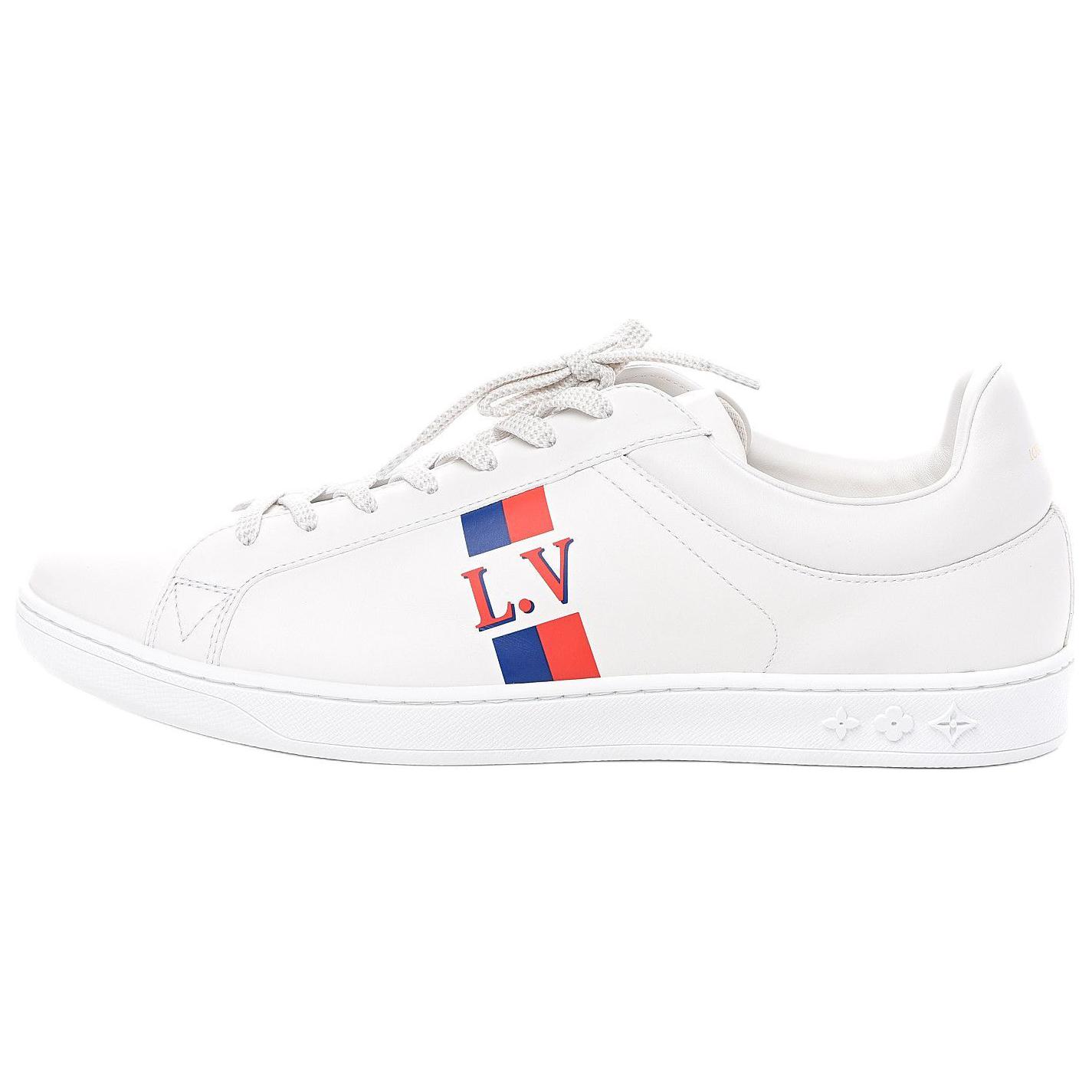 LOUIS VUITTON Luxembourg Low top Skateboard Shoes Men's White