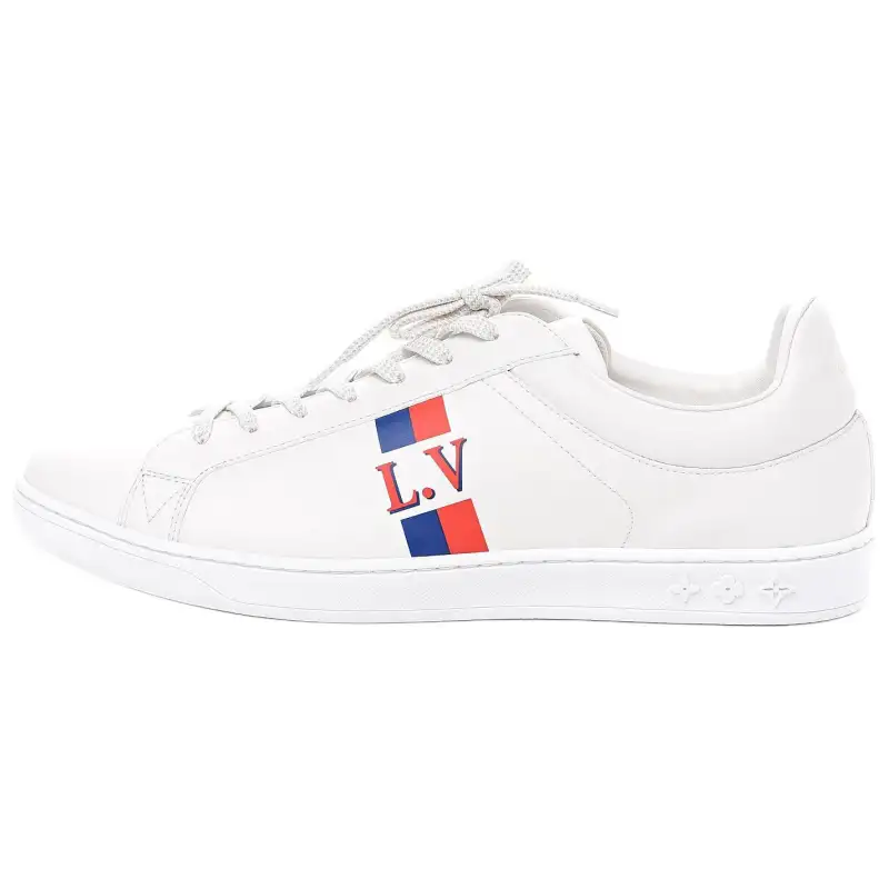 LOUIS VUITTON Luxembourg Low top Skateboard Shoes Men's White