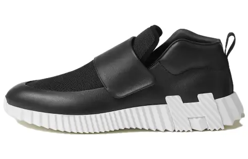 HERMES Low top Casual Shoes Men's Black