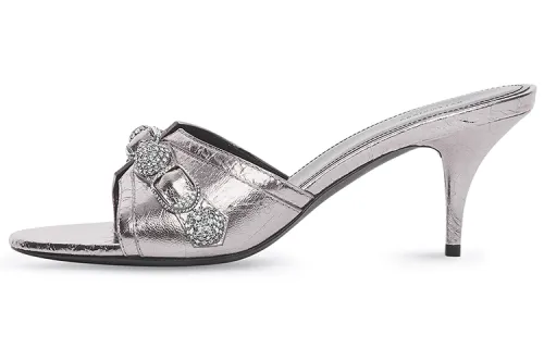 Balenciaga Cagole 70 Sandals 'Silver' Women's