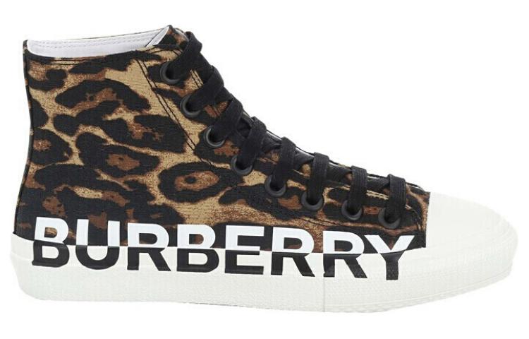 Мужские кеды Burberry Леопардовые (коричневые) — фото 2