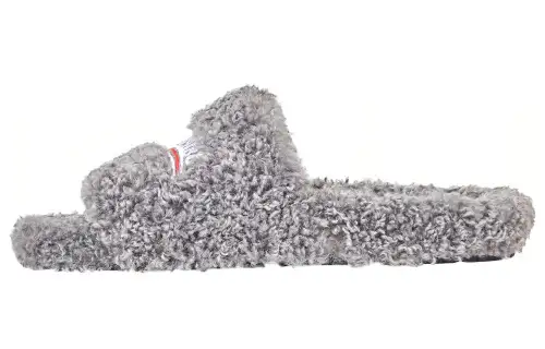 Balenciaga Women's Furry Slides 'Grey'