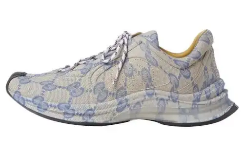 Gucci Run Sneaker 'Beige Blue Monogram'