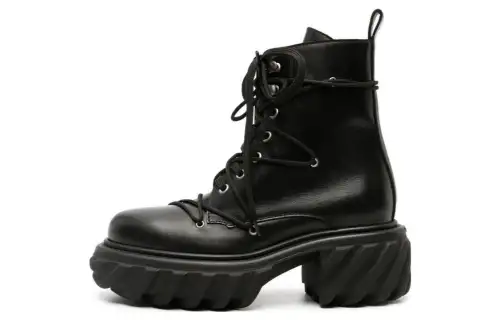 OFF-WHITE Tractor Motor leather boots Women's