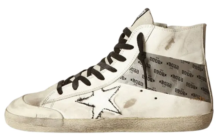 Golden Goose Francy High top Skateboard Shoes Men's White
