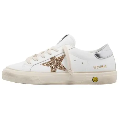 Golden Goose Leather Low top Skateboard Shoes Women's White