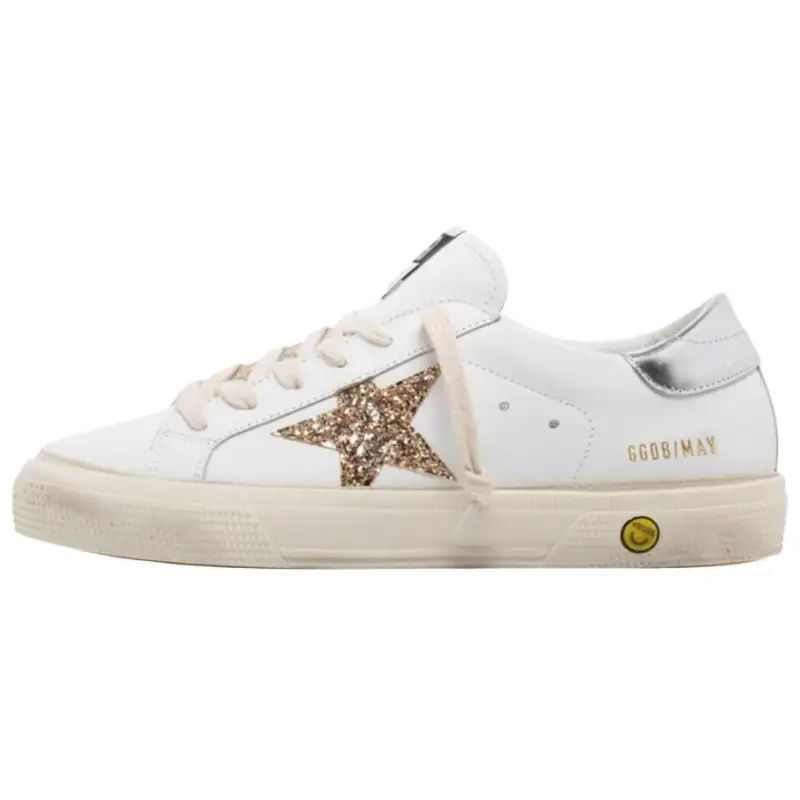 Golden Goose Leather Low top Skateboard Shoes Women's White
