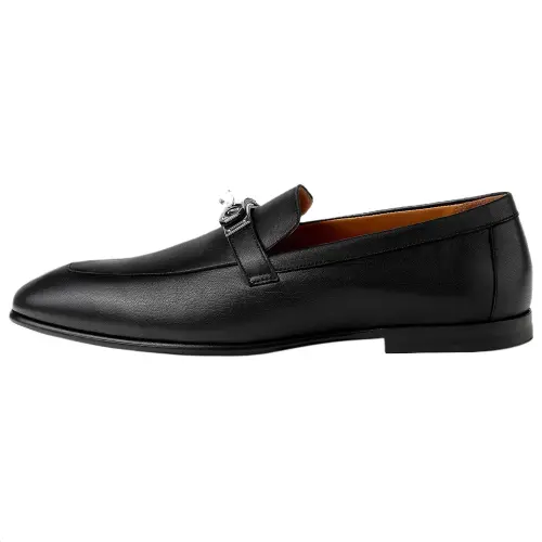 HERMES Karl Loafers Men's Black