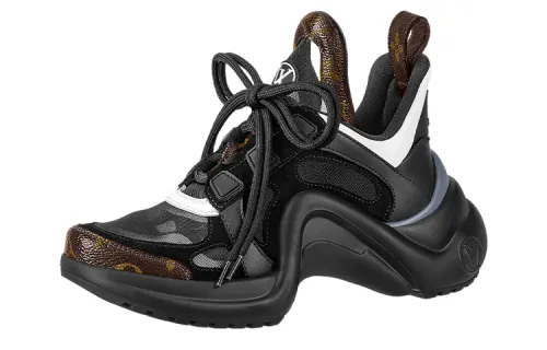 LOUIS VUITTON Lv Archlight Sneakers 'Black With Brown Monogram' Women's
