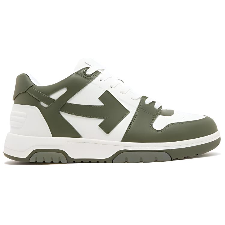 OFF WHITE Out Of Office Ooo Low Tops White Khaki