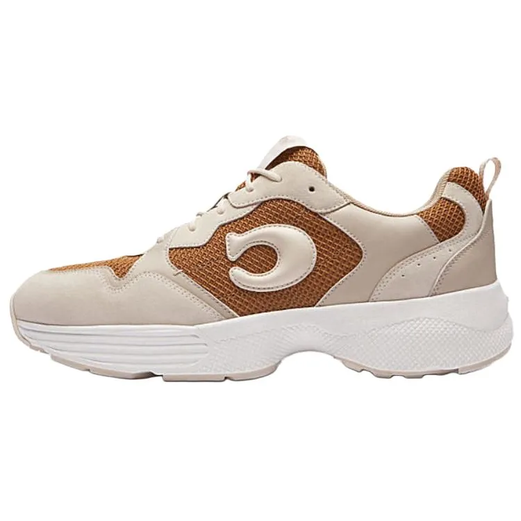 COACH Fabric Low top Casual Shoes Men's Yellow