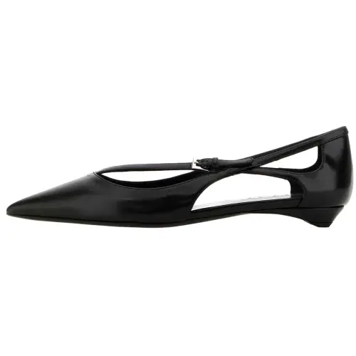 PRADA Pointed Toe Ballet Flats Women's