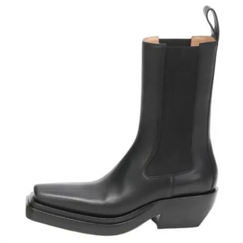 Bottega Veneta Short Chelsea Boots Women's Black