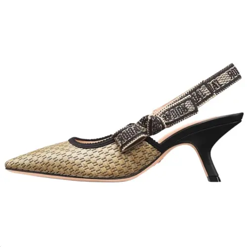 DIOR Dioriviera J'Adior Slim Heel High Heels 6.5cm Women's Brown