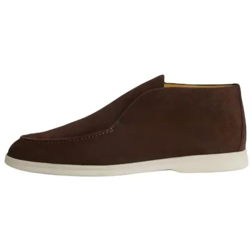 Loro Piana Open Walk Ankle Boots Men's Chocolate