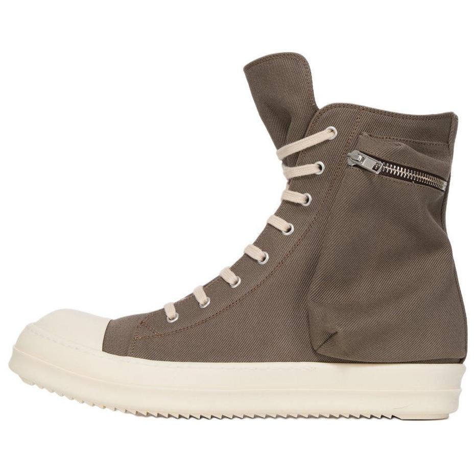 Женские кеды Rick Owens DRKSHDW (коричневые)