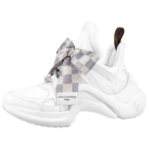 LOUIS VUITTON Archlight 1.0 Sneakers 'White With Plaid Ribbon' Women's
