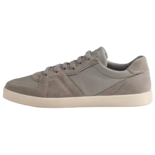 PRADA Re Nylon Suede Low top Skateboard Shoes 2.5cm Men's Gray