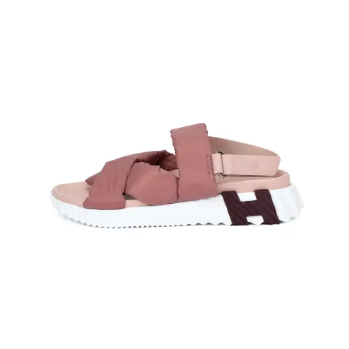 HERMES Electric Beach Sandals Women's Pink