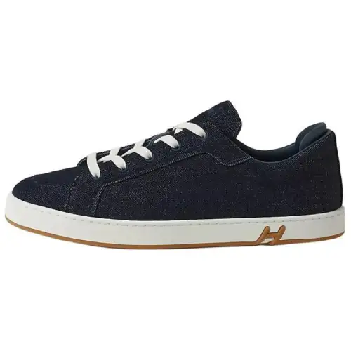 HERMES Kid Low top Skateboard Shoes Men's Blue