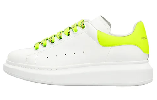 Alexander McQueen Oversized Sneaker Oversized Platform Low top Stylish Skateboarding Shoes Women's White Green