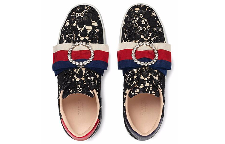 Женские кеды Gucci ACE (черный) — фото 3