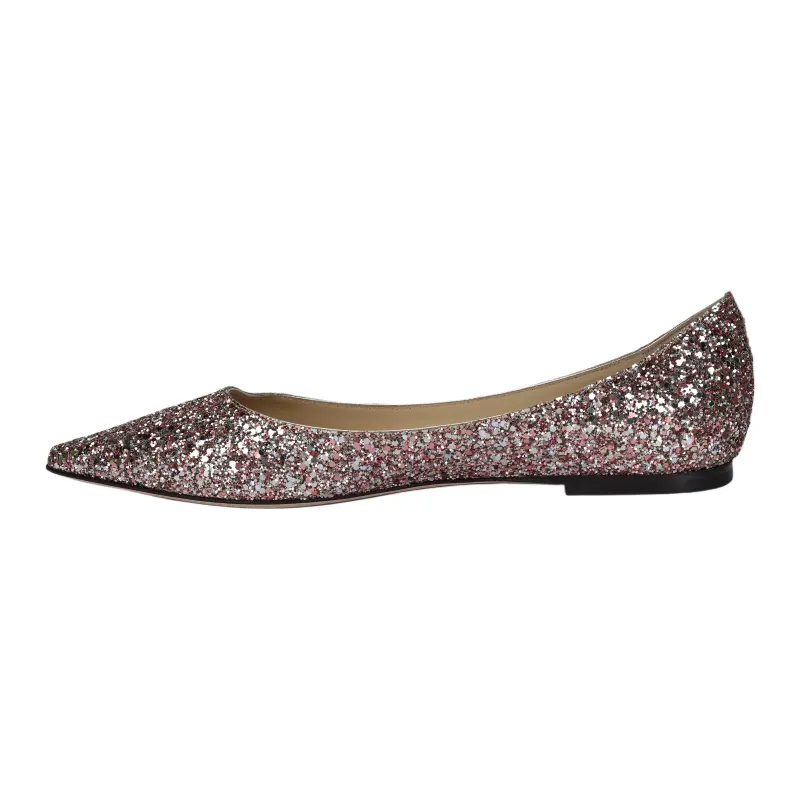 Jimmy Choo LOVE Flat Shoes Women's Pink