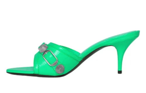 Balenciaga Cagole Slide Slippers Women's Green