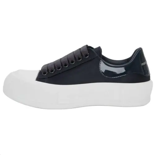 Alexander McQueen Deck Lace Up Plimsoll 'Anthracite' Women's