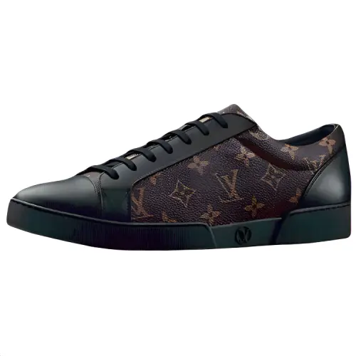 LOUIS VUITTON Match Up Low top Skateboard Shoes Men's Brown