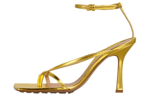 Bottega Veneta One Strap Sandals Women's Gold