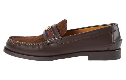 GUCCI Double G Men's Casual Shoes Men's Brown