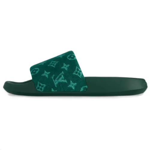 LOUIS VUITTON Waterfront Slide Slippers Men's Green
