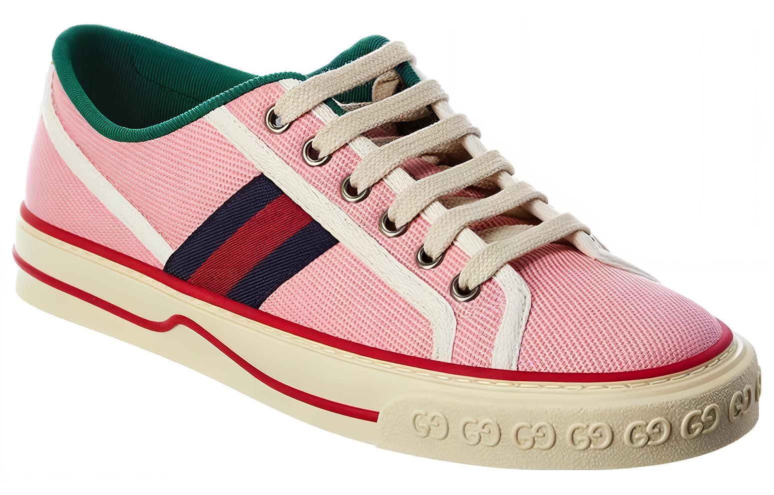 Женские кеды Gucci Tennis 1977 (розовые) — фото 3