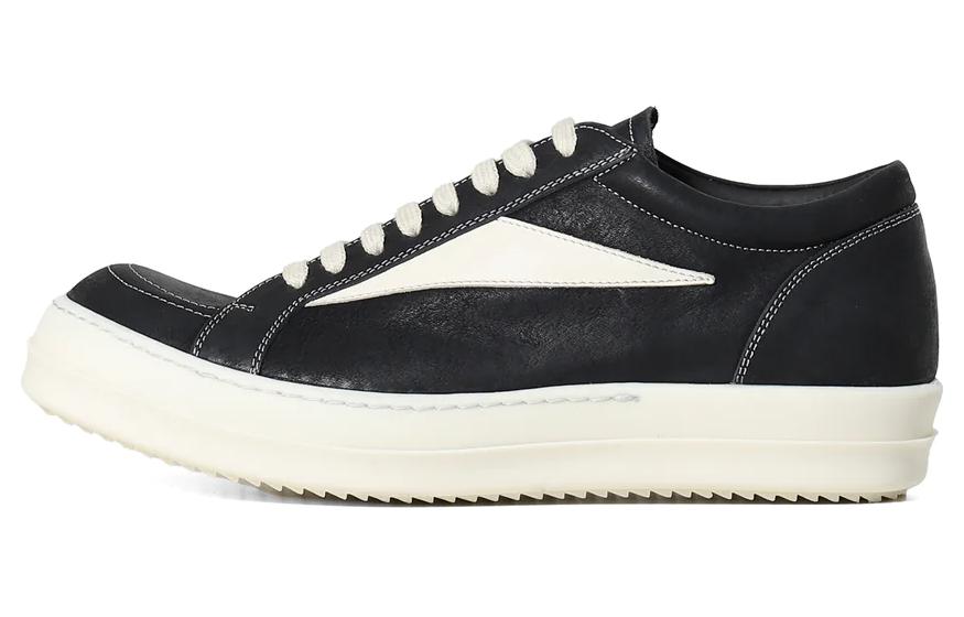 RICK OWENS Lidor Vintage Sneaks Black Milk