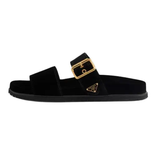 PRADA Slide Slippers Women's Black