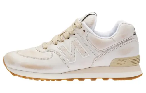 New Balance x MIU MIU NB 574 Leather Low top Casual Shoes Women's White
